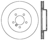 StopTech 2001-2005 BMW 330Ci / 330i / 330xi Front Left Cyro Slotted Rotor