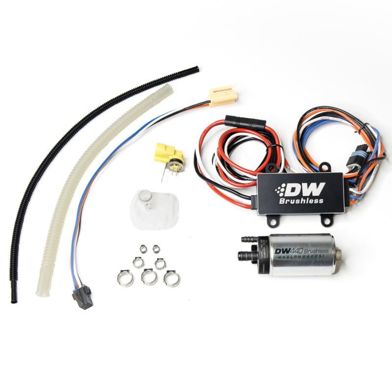 DeatschWerks 03-13 Chevy Corvette 440lph InTank Brushless Fuel Pump w/9-0909 Instl kit/C102 Contrllr DeatschWerks 03-13 Chevy Corvette 440lph InTank Brushless Fuel Pump w/9-0909 Instl kit/C102 Contrllr