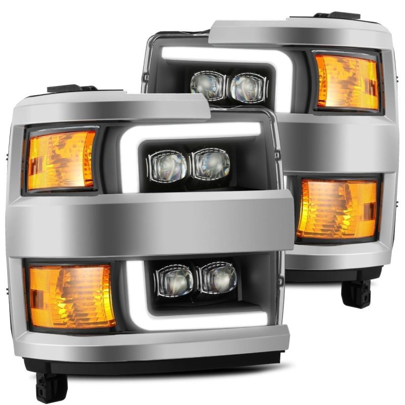 AlphaRex 15-18 Chevy 2500HD NOVA LED Proj Headlights Plank Style Black w/Activ Light/Seq Signal/DRL AlphaRex 15-18 Chevy 2500HD NOVA LED Proj Headlights Plank Style Black w/Activ Light/Seq Signal/DRL