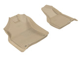 3D MAXpider 2012-2020 Dodge Ram 1500 Crew/2500/3500 Crew/Mega Kagu 1st Row Floormat - Tan