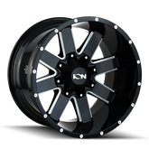 ION Type 141 17x9 / 8x165.1 BP / -12mm Offset / 130.8mm Hub Gloss Black Milled Wheel