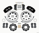 Wilwood Dynapro 6 Front Hat Kit 12.19in Drilled 2012 Fiat 500 w/ Lines
