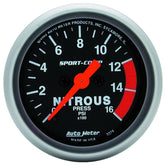 AutoMeter Gauge Nitrous Pressure 2-1/16in. 1600PSI Digital Stepper Motor Sport-Comp