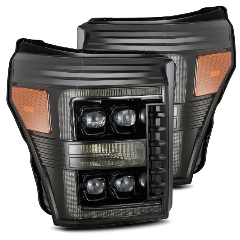 AlphaRex 11-16 Ford F-350 SD NOVA LED Proj Headlights Plank Style Alpha Blk w/Activ Light/Seq Signal AlphaRex 11-16 Ford F-350 SD NOVA LED Proj Headlights Plank Style Alpha Blk w/Activ Light/Seq Signal