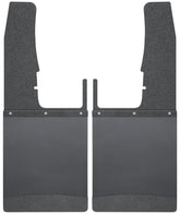 Husky Liners 09-16 Dodge Ram 1500/2500/3500 12in W Black Top & Weight Kick Back Front Mud Flaps