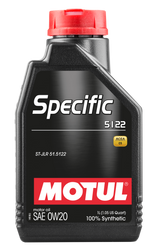 Motul 1L OEM Synthetic Engine Oil ACEA A1/B1 Specific 5122 0W20