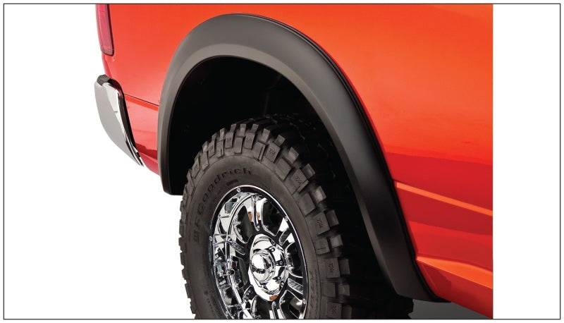Bushwacker 10-18 Ram 1500 Fleetside Extend-A-Fender Style Flares 4pc 67.4/76.3/96.3in Bed - Black Bushwacker 10-18 Ram 1500 Fleetside Extend-A-Fender Style Flares 4pc 67.4/76.3/96.3in Bed - Black