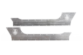 Road Armor 07-18 Jeep Wrangler JK 2DR Defender Body Armor Rocker Panel - Raw