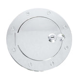 Rugged Ridge Locking Gas Cap Door Chrome 07-18 Jeep Wrangler