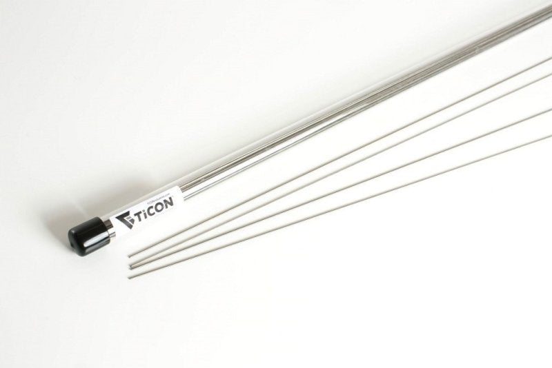 Ticon Industries 39in Length 1lb 2.2mm/.087in Filler Diamter CP1 Titanium Filler Rod Ticon Industries 39in Length 1lb 2.2mm/.087in Filler Diamter CP1 Titanium Filler Rod