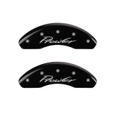 MGP 4 Caliper Covers Engraved Front & Rear Prowler Black finish silver ch