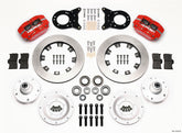 Wilwood Dynapro Dust-Boot Front Kit 12.19in Red 1965-1969 Mustang Disc & Drum Spindle