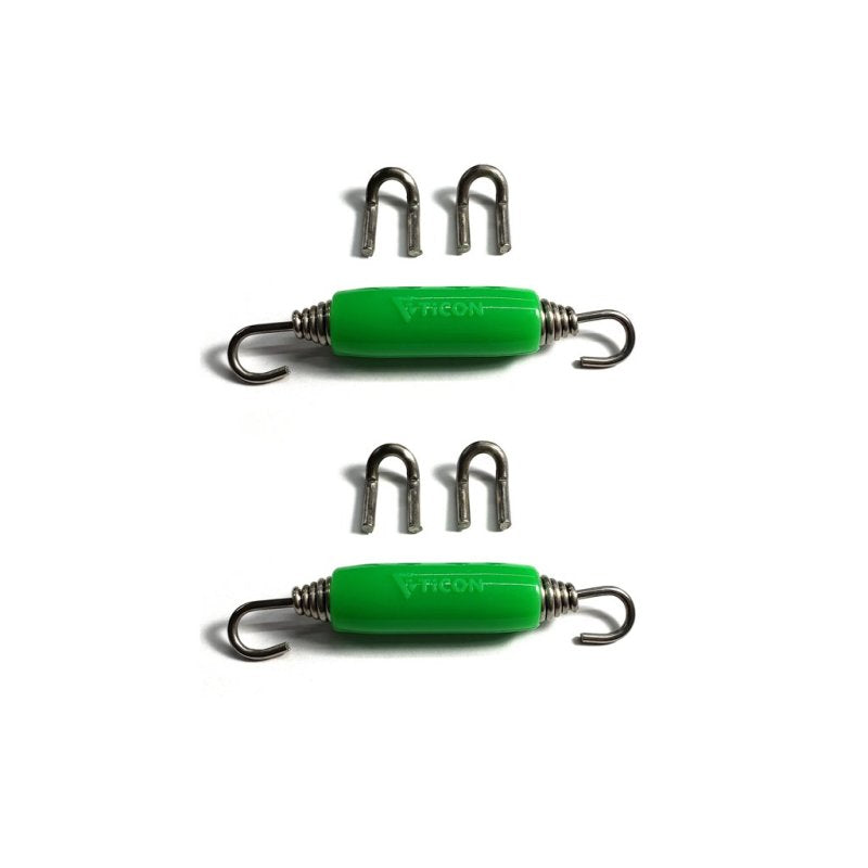 Ticon Industries Green Silicone Titanium Spring Tab and Spring Kit (4 Tabs/2 Springs) - 2 Pack Ticon Industries Green Silicone Titanium Spring Tab and Spring Kit (4 Tabs/2 Springs) - 2 Pack