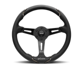 Momo Gotham Steering Wheel 350 mm - Black Leather/Black Spokes