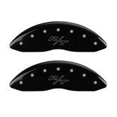 MGP 4 Caliper Covers Engraved Front & Rear Vintage Style/RT Black finish silver ch