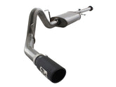 aFe MACHForce XP Exhausts Cat-Back SS 409 EXH Wrinkle Black CB Ford F-150 11-12 V6-3.5L (tt)