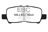 EBC 05-09 Buick Allure (Canada) 3.6 Yellowstuff Rear Brake Pads