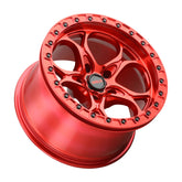 Weld Off-Road W906 17X9 Ledge Beadlock 5X127 ET-35 BS3.625 Candy Red / Red Ring 71.5