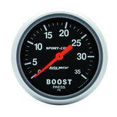 Autometer Sport-Comp 66.7mm 0-35 PSI Mechanical Boost Gauge