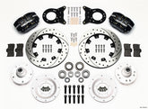 Wilwood Dynapro Dust-Boot Front Kit 12.19in Drilled 1965-1969 Mustang Disc & Drum Spindle