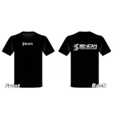 Snow Performance T-shirt Black w/White Logo - Medium