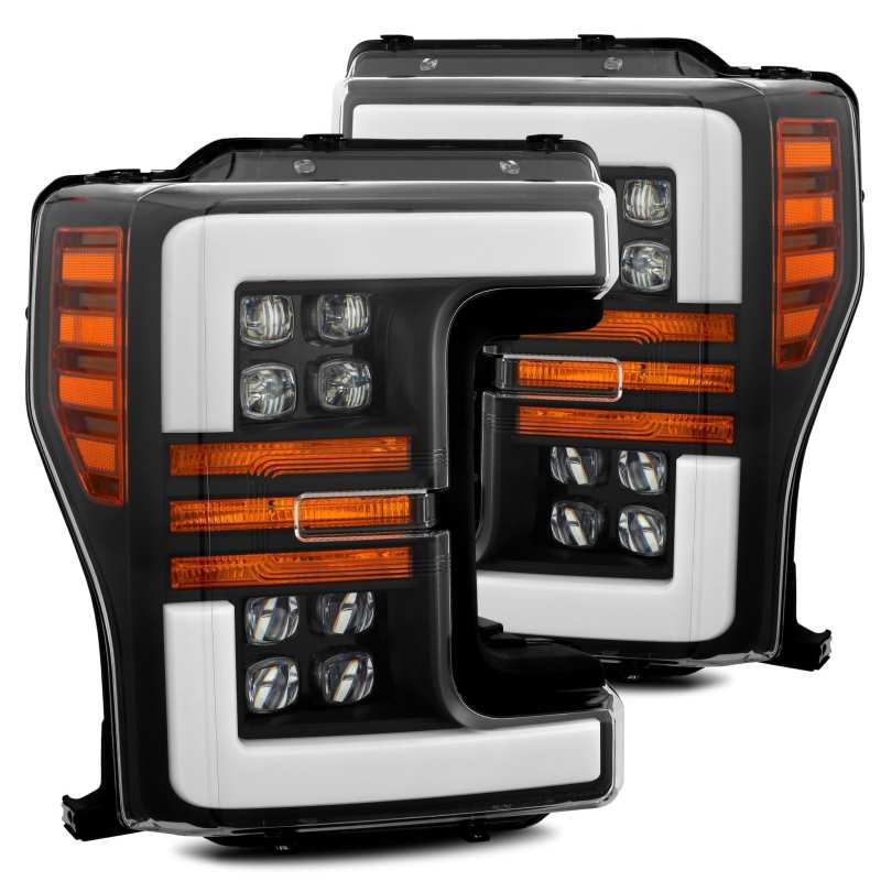 AlphaRex 17-19 Ford F-250 SD NOVA LED Proj Headlights Plank Style Matte Blk w/Activ Light/Seq Signal AlphaRex 17-19 Ford F-250 SD NOVA LED Proj Headlights Plank Style Matte Blk w/Activ Light/Seq Signal