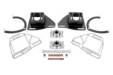 BMR Suspension 82-92 Chevy Camaro Caster/Camber Plates w/ Lockout Plates - Black Hammertone