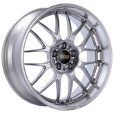 BBS RS-GT 19x8.5 5x112 ET30 Diamond Silver Center Diamond Cut Lip Wheel - 82mm PFS Required