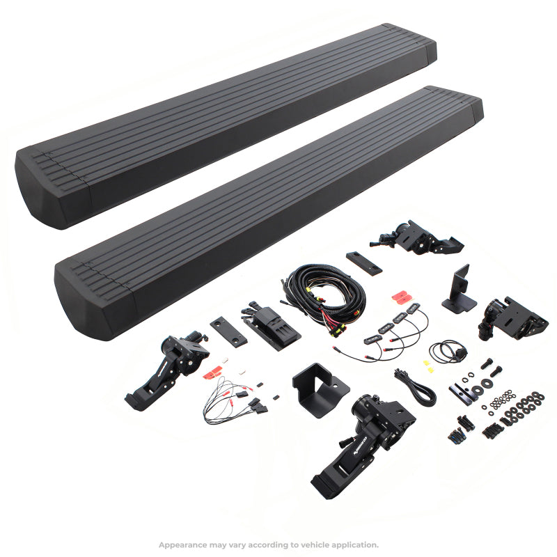 Go Rhino 07-17 Jeep Wrangler 4dr E-BOARD E1 Electric Running Board Kit (Cut Req.) - Tex. Blk Go Rhino 07-17 Jeep Wrangler 4dr E-BOARD E1 Electric Running Board Kit (Cut Req.) - Tex. Blk