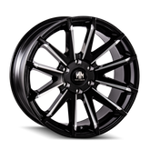 Mayhem 8109 Crossfire 20x9.5 / 5x150 BP / 25mm Offset / 110mm Hub Black w/ Milled Spokes Wheel