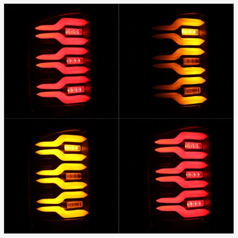 AlphaRex 14-18 Chevrolet Silverado Luxx-Series LED Tail Lights Black w/Activ Light/Seq Signal AlphaRex 14-18 Chevrolet Silverado Luxx-Series LED Tail Lights Black w/Activ Light/Seq Signal