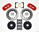 Wilwood AERO4 Rear Kit 14.25in Drilled Red 2010-2015 Camaro