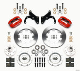 Wilwood Forged Dynalite Front Kit 12.19in Red 69-70 Impala Drum/Disc 69-82 Vette