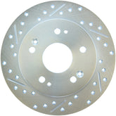 StopTech Select Sport 06-15 Honda Civic Si Slotted and Drilled Right Rear Rotor