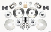 Wilwood Forged Dynalite Front Kit 11.00in Polished 37-48 Ford Psgr. 360 Plate Mount