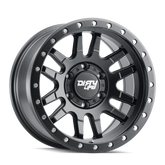 Dirty Life 9309 Canyon Pro 17x9/5x127 BP/-12mm Offset/71.5mm Hub Matte Black Wheel - Beadlock