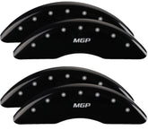 MGP 4 Caliper Covers Engraved Front & Rear 2019+ Ram 2500/3500 Black Finish Silver MGP Logo