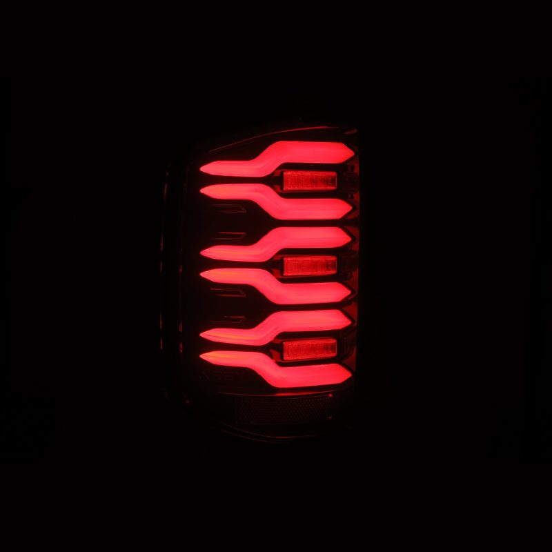 AlphaRex 14-18 Chevy Silverado 1500 Luxx-Series LED Tail Lights Black/Red w/Activ Light/Seq Signal AlphaRex 14-18 Chevy Silverado 1500 Luxx-Series LED Tail Lights Black/Red w/Activ Light/Seq Signal