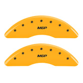 MGP 4 Caliper Covers Engraved Front & Rear MGP Yellow finish black ch