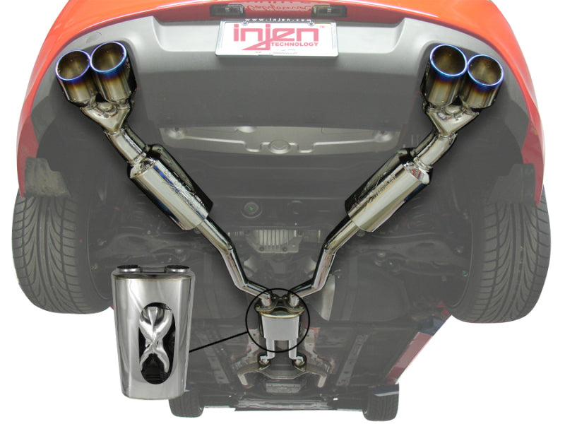 Injen 10-15 Hyundai Genesis Coupe 3.8L V6 SS CB Exhaust w/ Quad Titanium Tips Injen 10-15 Hyundai Genesis Coupe 3.8L V6 SS CB Exhaust w/ Quad Titanium Tips