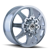 Mayhem 8101 Monstir 22x8.25 / 8x165.1 BP / 127mm Offset / 116.7mm Hub Front Chrome Wheel