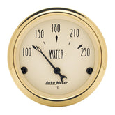 AutoMeter Gauge Water Temp 2-1/16in. 250 Deg. F Elec Golden Oldies