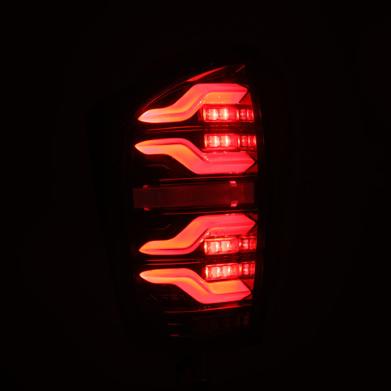 AlphaRex 16-21 Toyota Tacoma LUXX LED Taillights Alpha Blk w/Activ Light/Seq Signal AlphaRex 16-21 Toyota Tacoma LUXX LED Taillights Alpha Blk w/Activ Light/Seq Signal