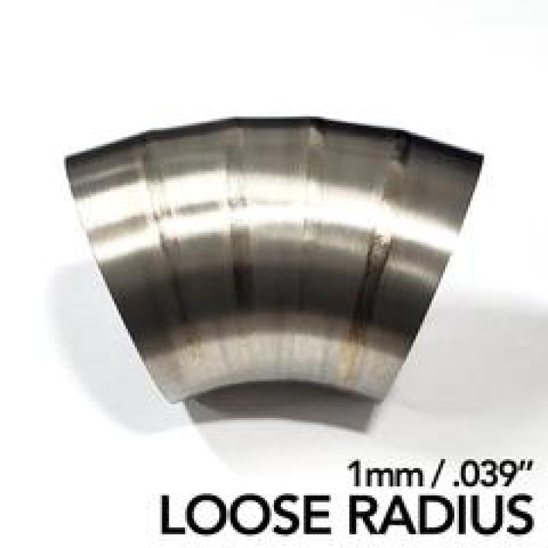 Ticon Industries 3in Welded Pie Cuts 1.6D Loose Radius 45 Deg Bend 1mm/.039in- 5pk Ticon Industries 3in Welded Pie Cuts 1.6D Loose Radius 45 Deg Bend 1mm/.039in- 5pk