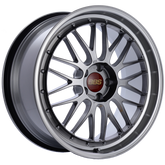 BBS LM 20x9.5 5x114.3 ET40 CB66 Diamond Black Center Diamond Cut Lip Wheel