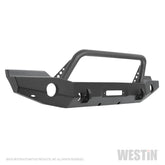 Westin 07-18 Jeep Wrangler JK WJ2 Full Width Front Bumper w/Bull Bar Textured Black