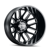 Mayhem 8107D Cogent Dually 20x8.25/8x170 BP/-192mm Offset/124.9mm Hub Black w/ Milled Spokes Wheel