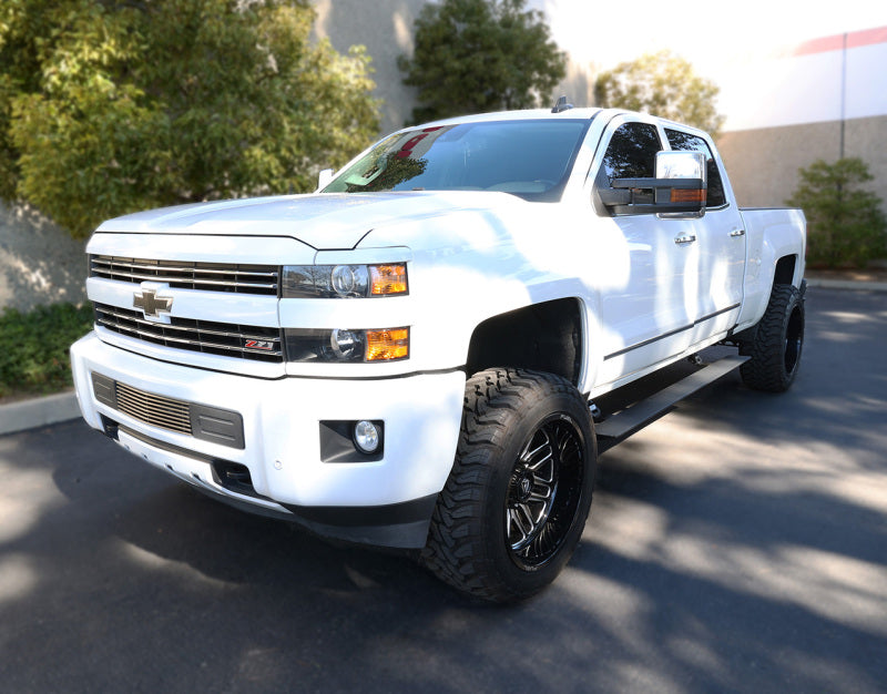 Go Rhino 15-19 Chev Silverado 2500HD/3500HD CC (Diesel) 4dr E-BOARD E1 Running Board Kit - Tex. Blk Go Rhino 15-19 Chev Silverado 2500HD/3500HD CC (Diesel) 4dr E-BOARD E1 Running Board Kit - Tex. Blk