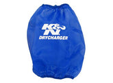 K&N Drycharger Round Tapered Air Filter Wrap 6.5in Base ID/4.5in Top ID/7in H - Blue