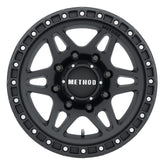 Method MR312 17x8.5 0mm Offset 8x6.5 130.81mm CB Matte Black Wheel